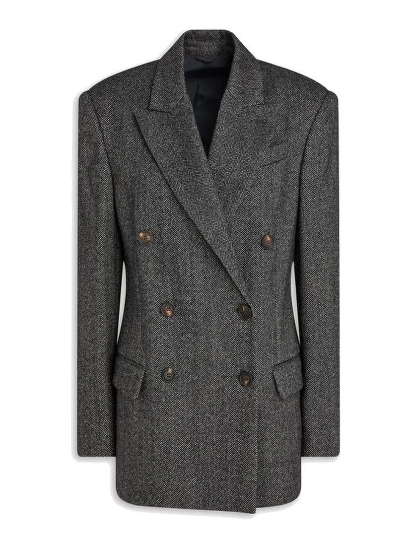 Black Elastane Blazer