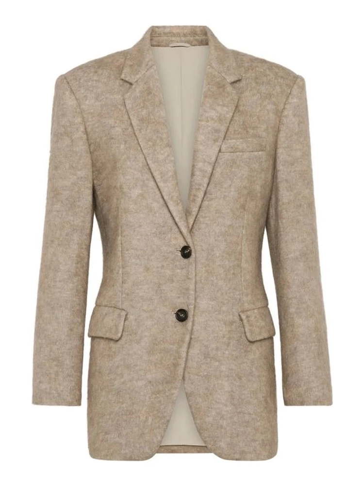 Beige Cashmere Blazer