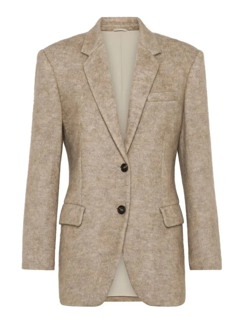 Beige Cashmere Blazer