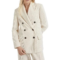 White Cotton Blazer