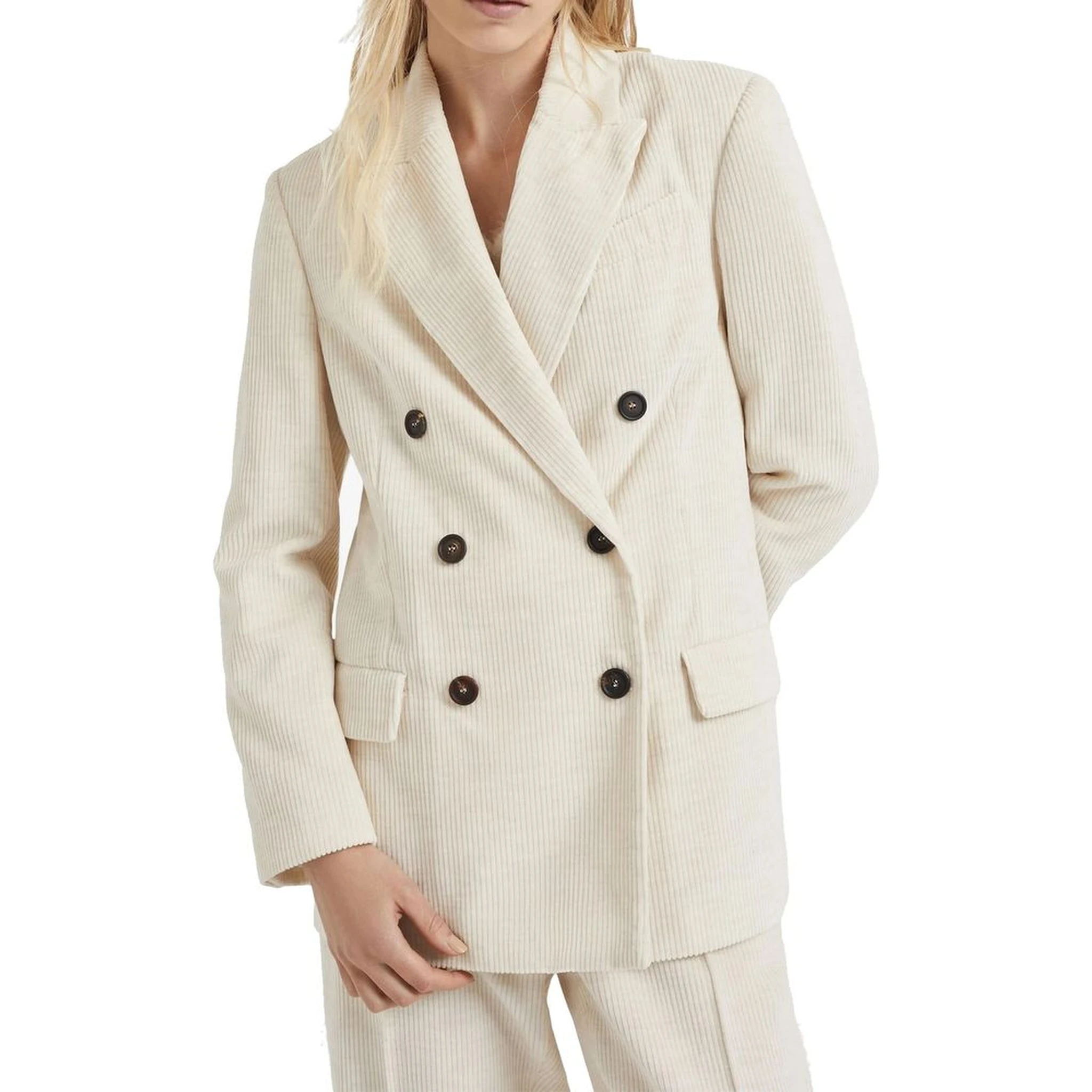 White Cotton Blazer