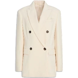 White Cotton Blazer