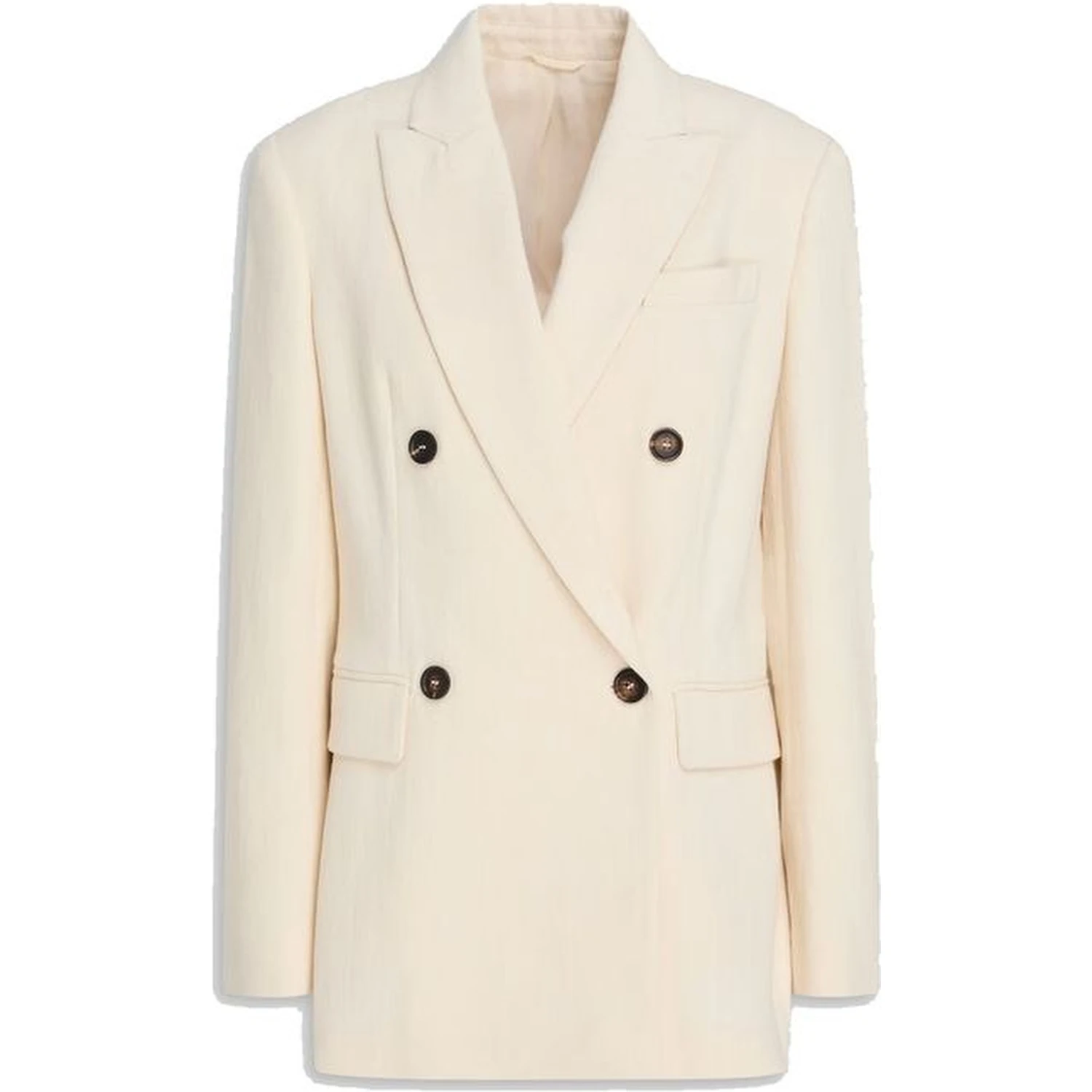 White Cotton Blazer