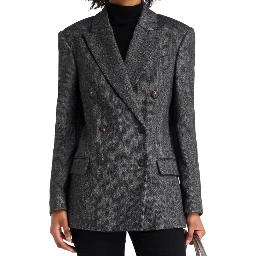 Black Elastane Blazer