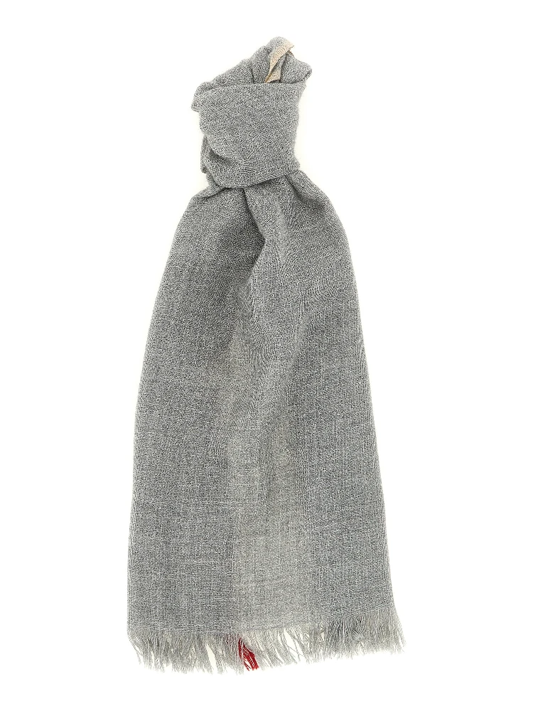 Gray Virgin Wool Scarf