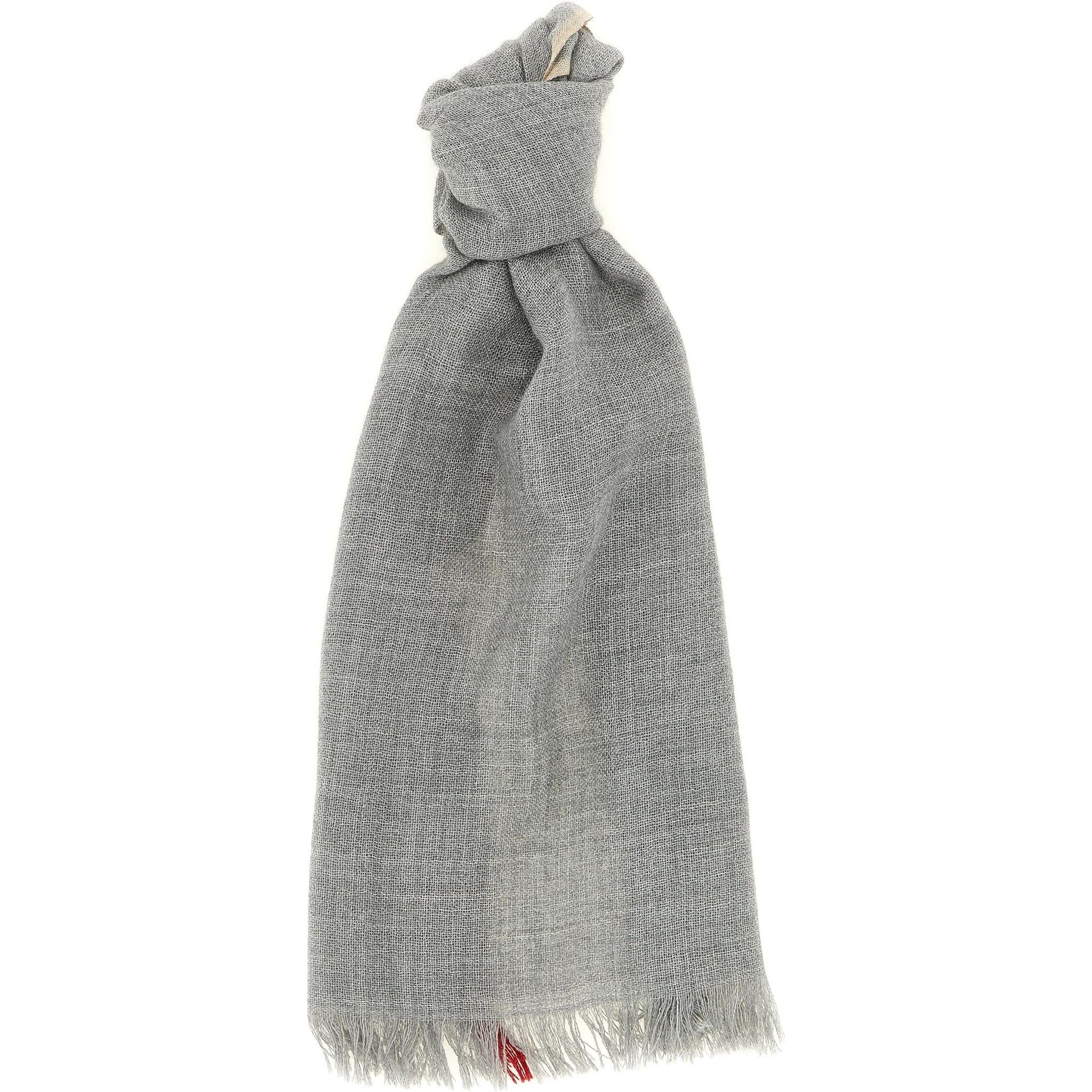 Gray Virgin Wool Scarf