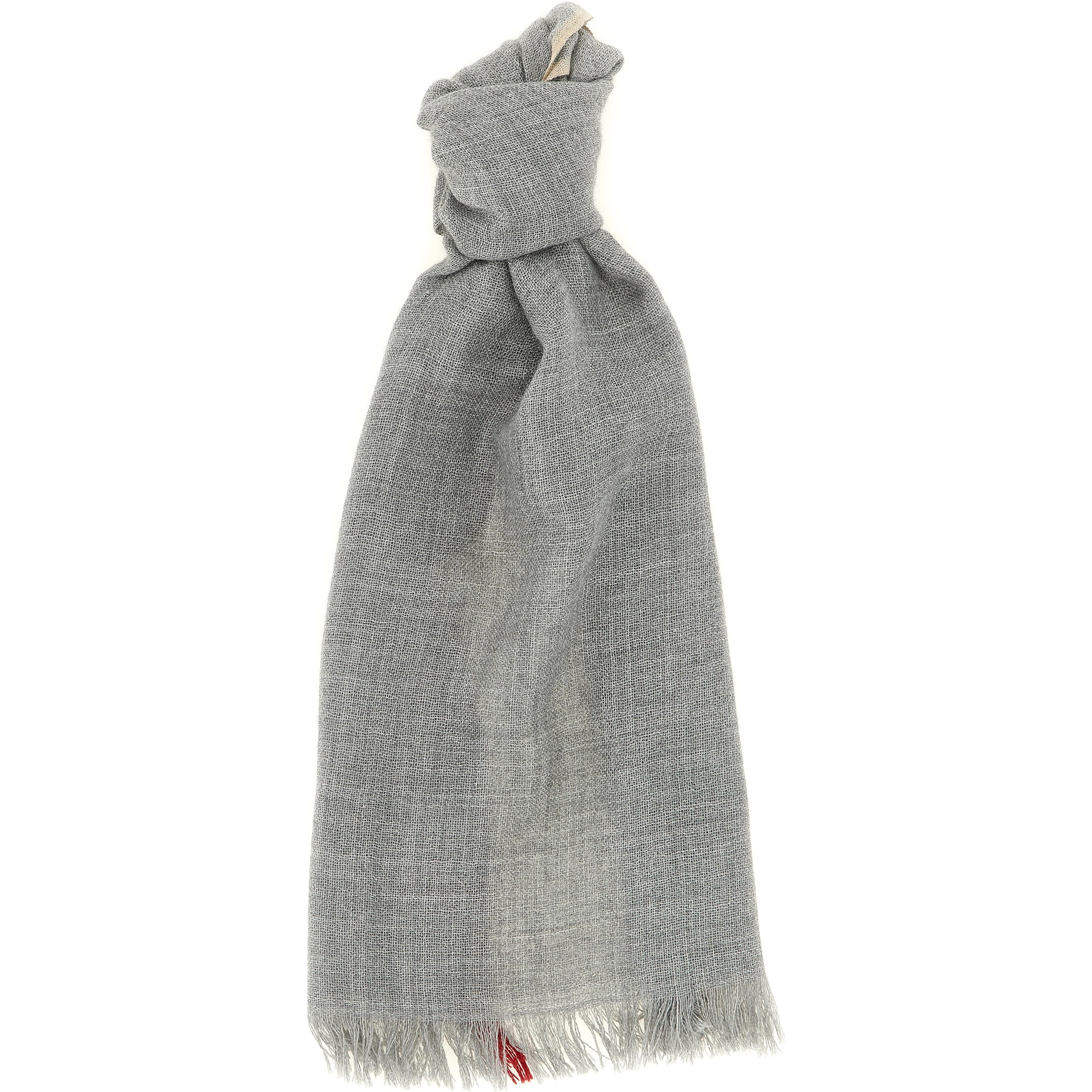 Gray Virgin Wool Scarf
