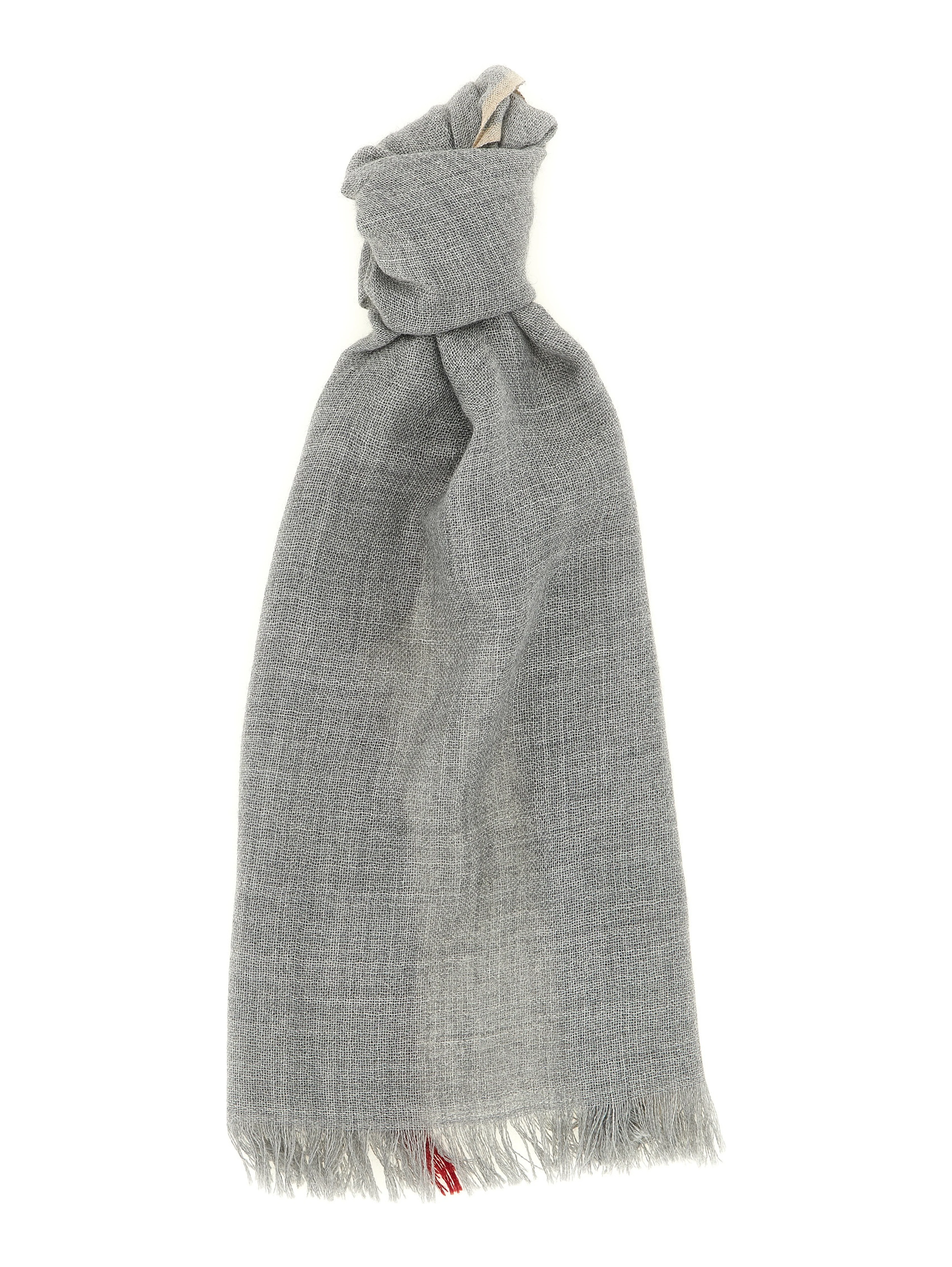 Gray Virgin Wool Scarf