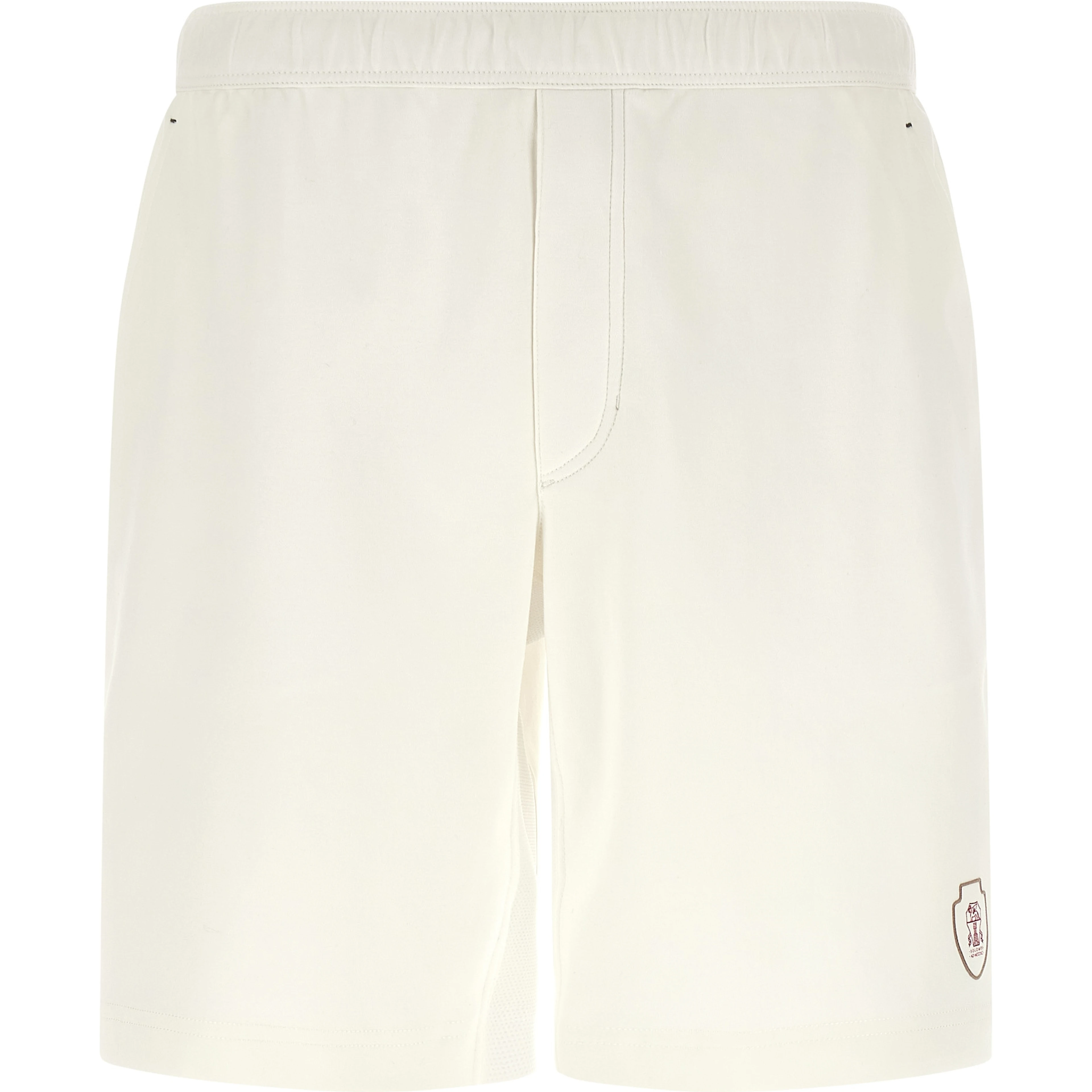 White Cotton Bermuda Shorts