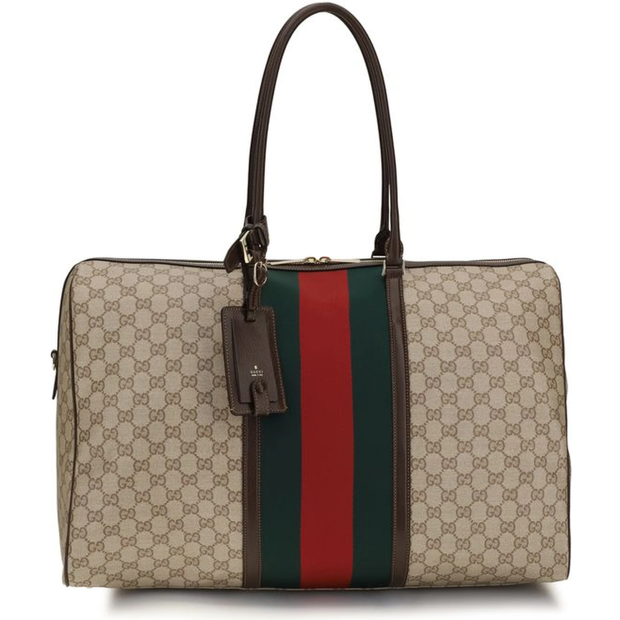 Beige Cotton Shoulder Bag