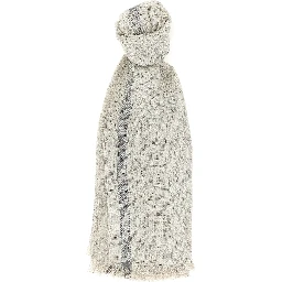 Gray Linen Scarf