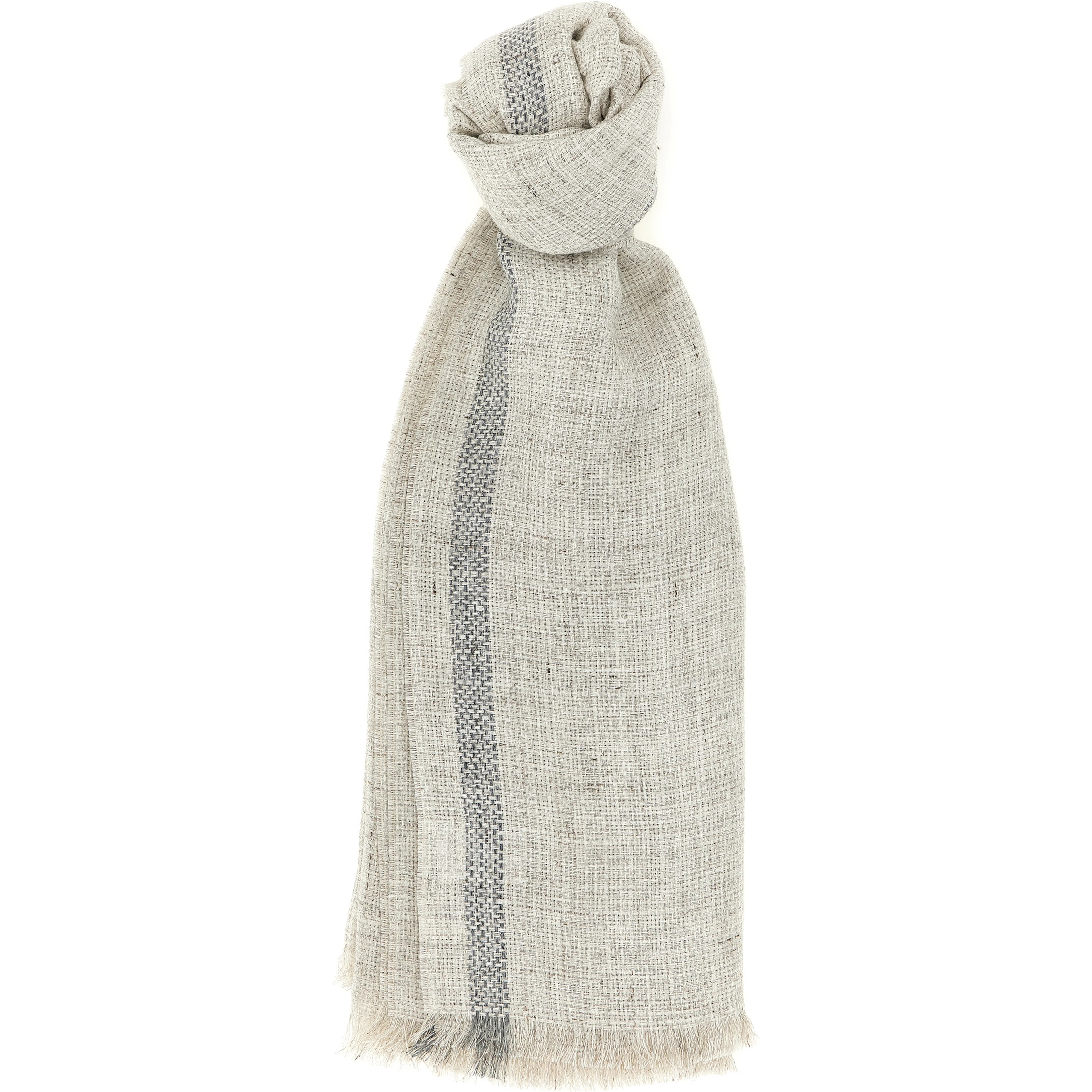 Gray Linen Scarf