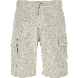 Gray Cotton Bermuda Shorts