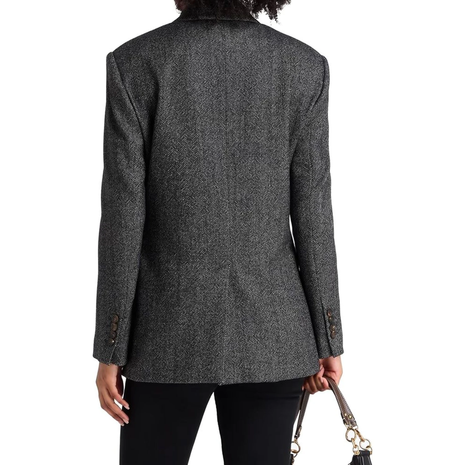 Black Elastane Blazer