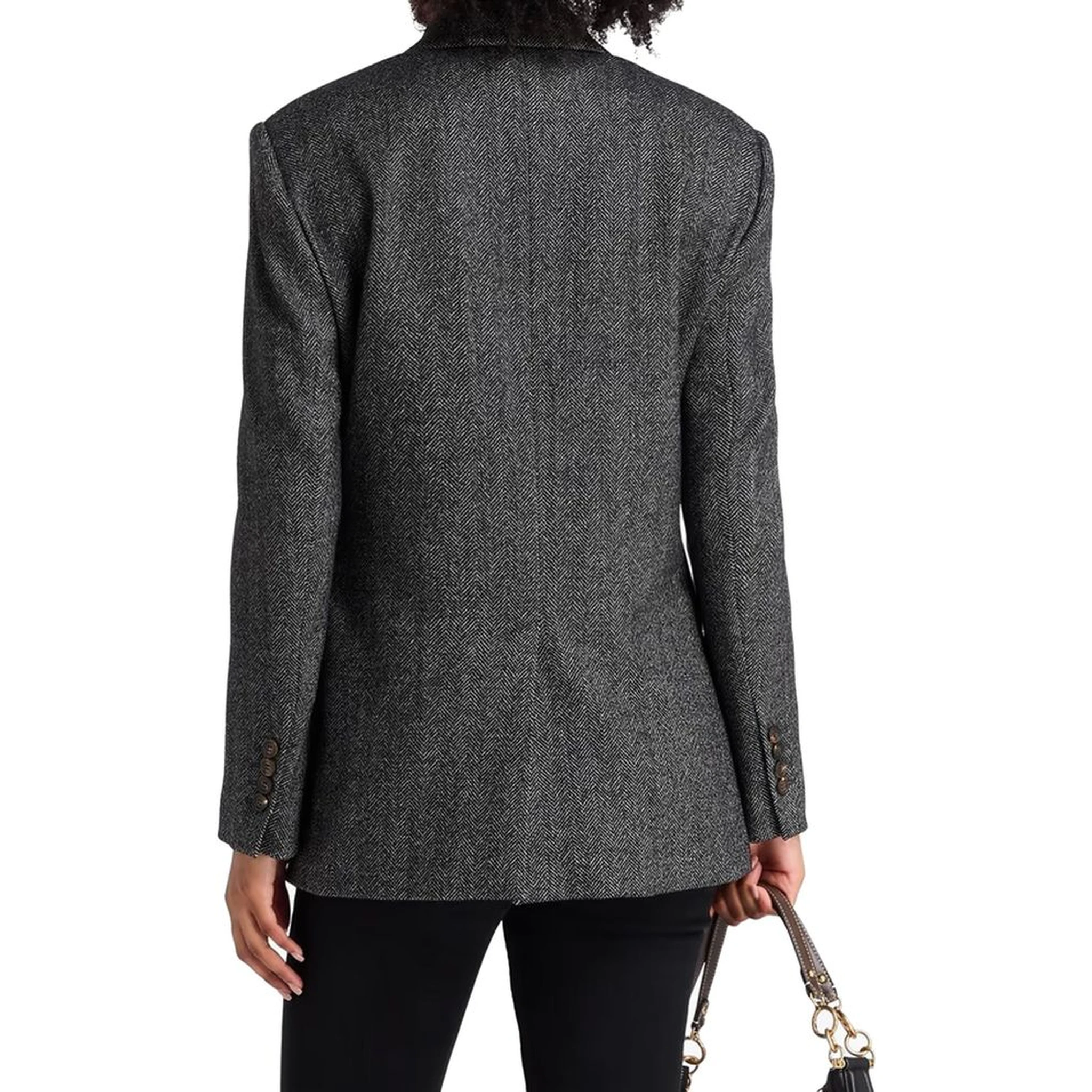 Black Elastane Blazer