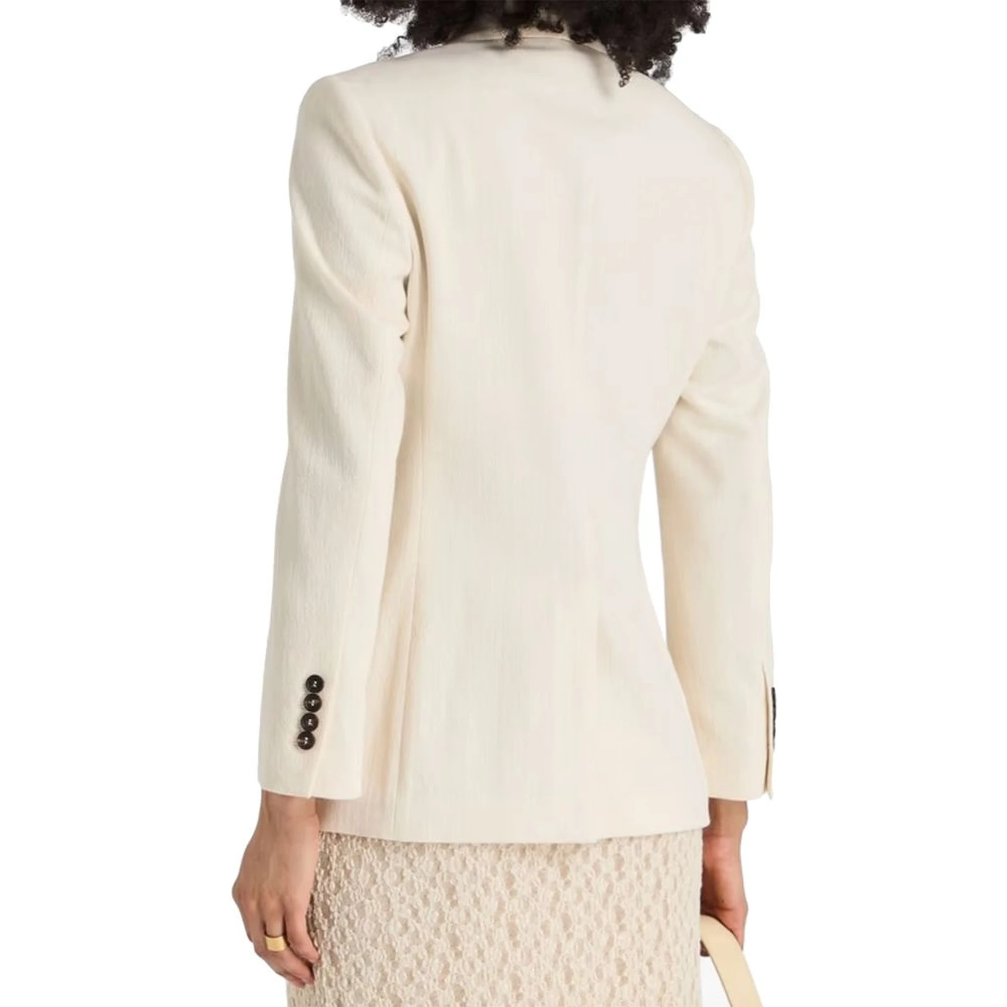 White Cotton Blazer