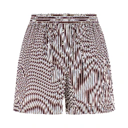 Bordeaux Cotton Bermuda Shorts