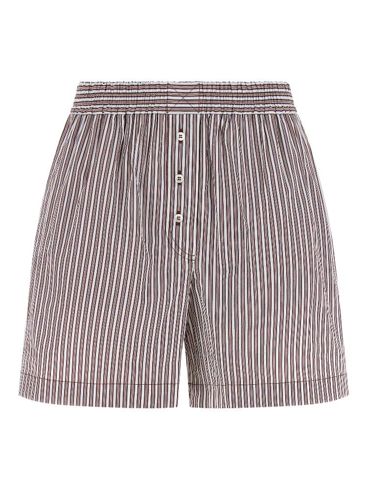 Bordeaux Cotton Bermuda Shorts