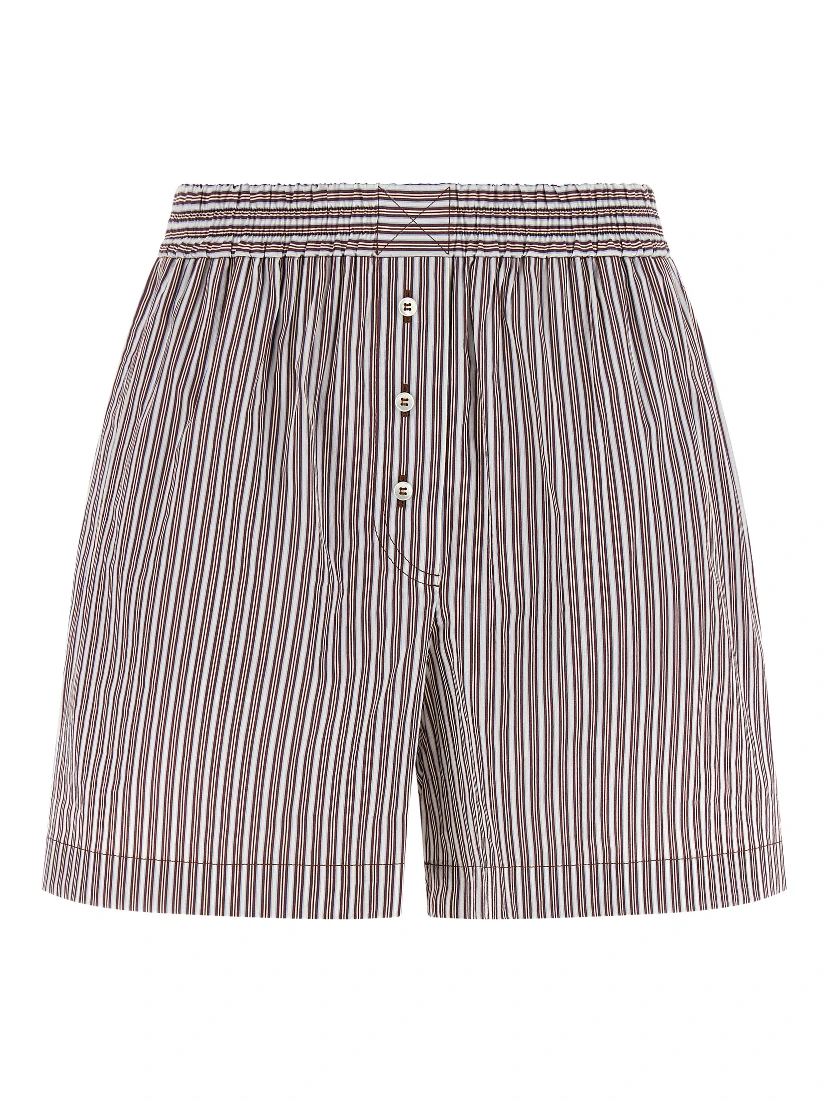 Bordeaux Cotton Bermuda Shorts