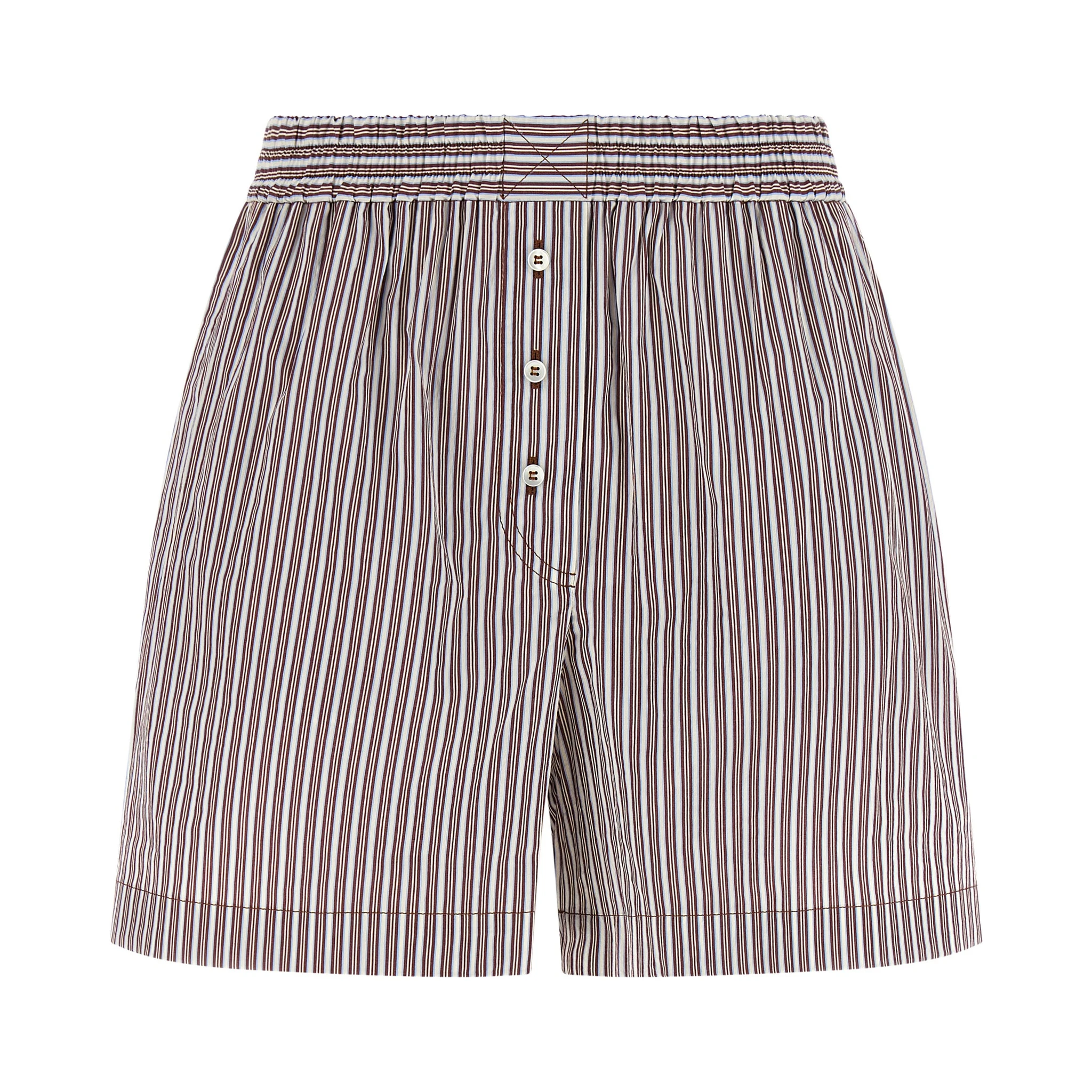 Bordeaux Cotton Bermuda Shorts