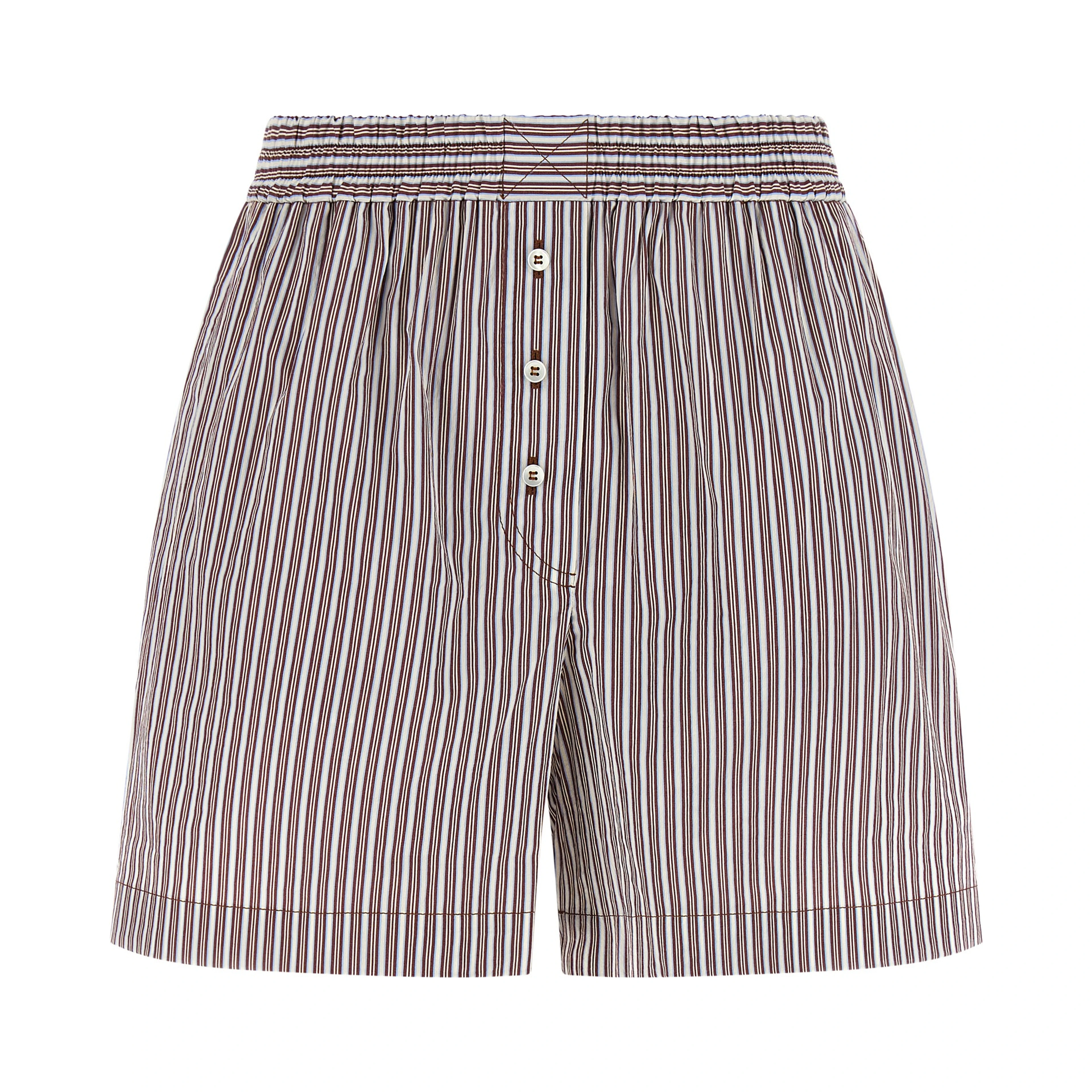 Bordeaux Cotton Bermuda Shorts