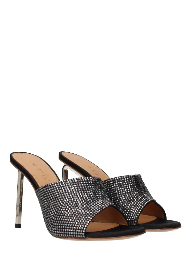Black Satin Stiletto Heel Sandals alternative