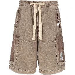 Gray Cotton Bermuda Shorts