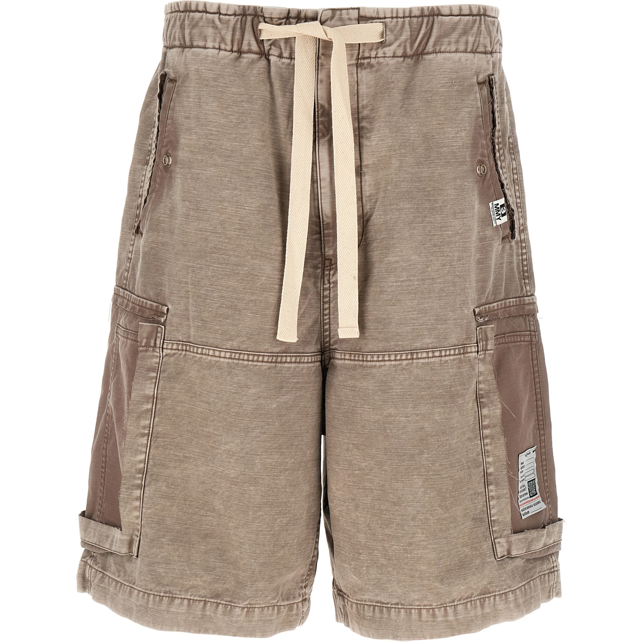 Gray Cotton Bermuda Shorts