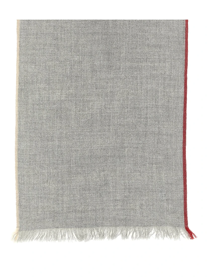 Gray Virgin Wool Scarf