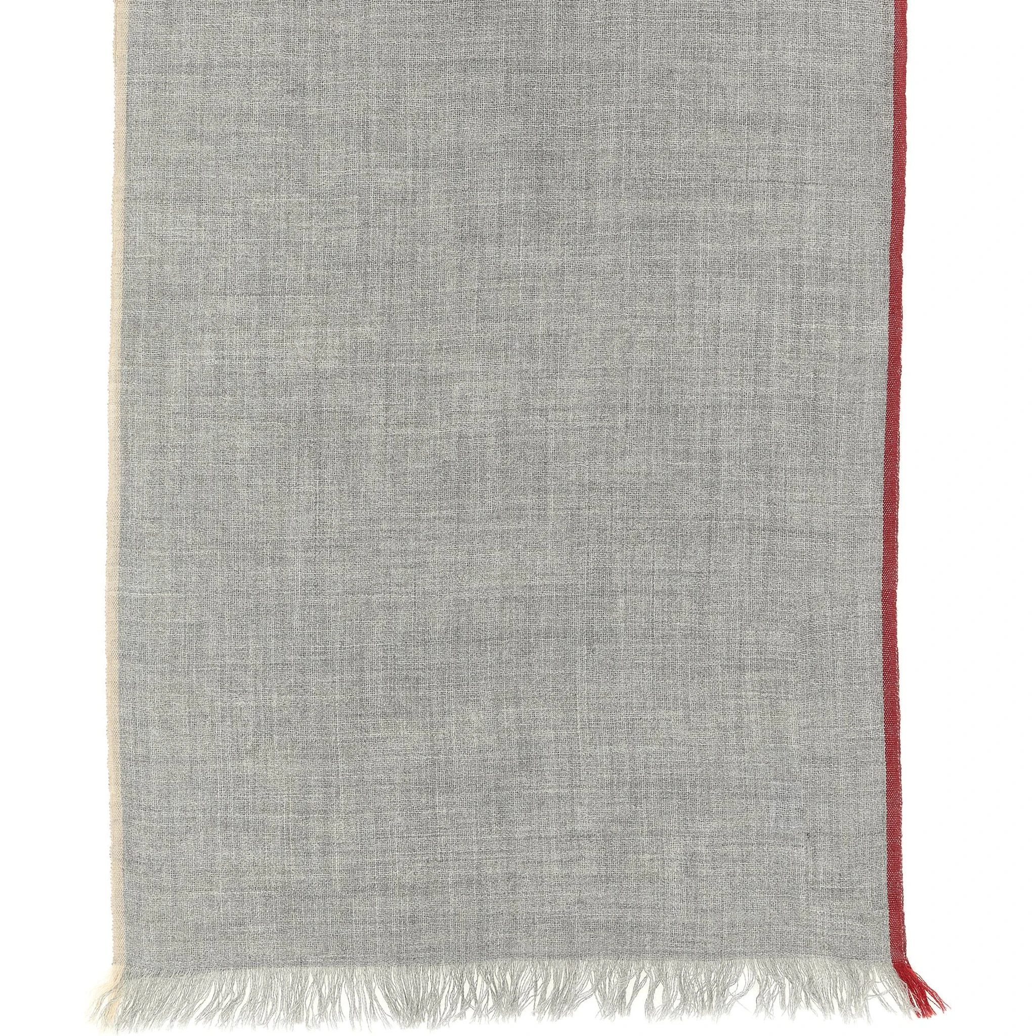 Gray Virgin Wool Scarf