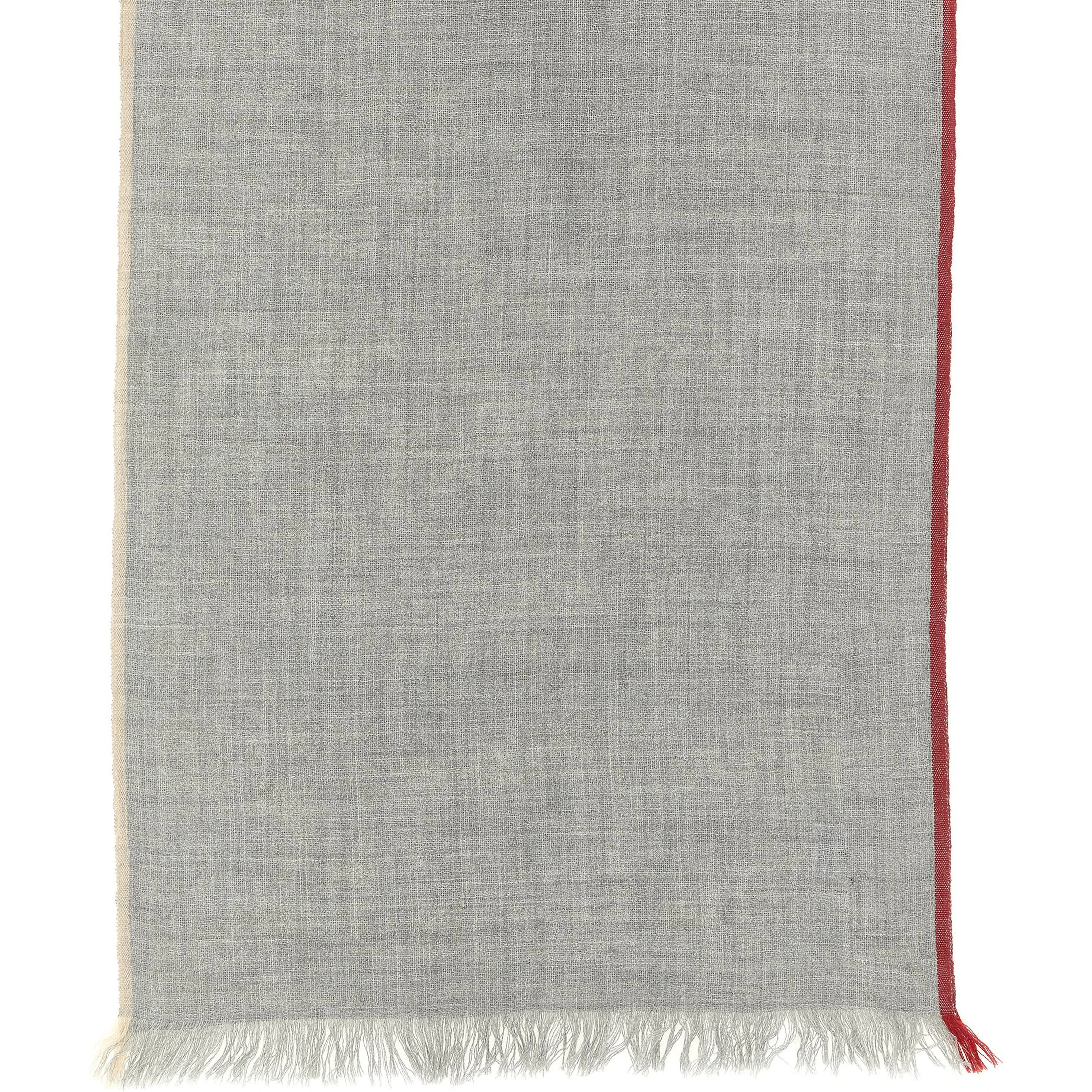 Gray Virgin Wool Scarf