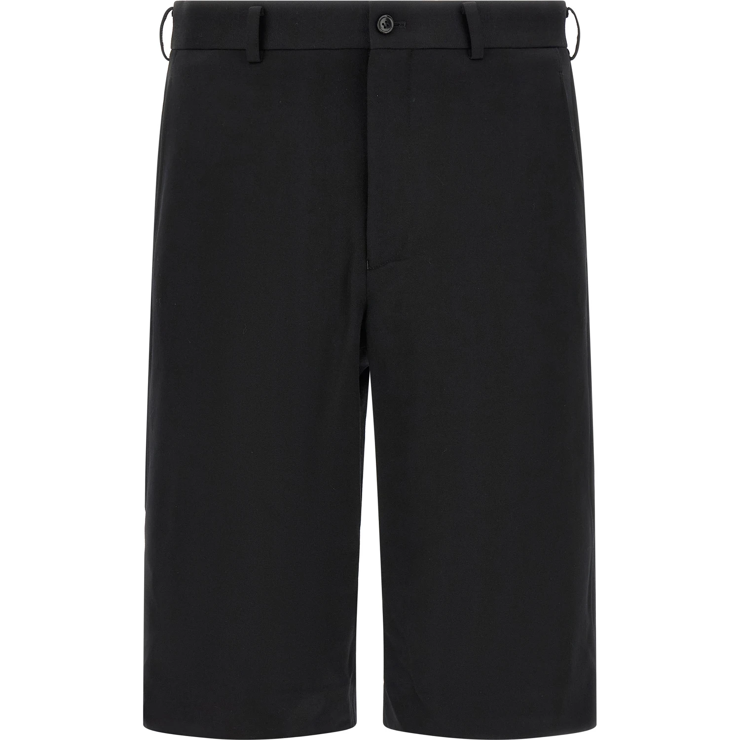 Black Wool Bermuda Shorts
