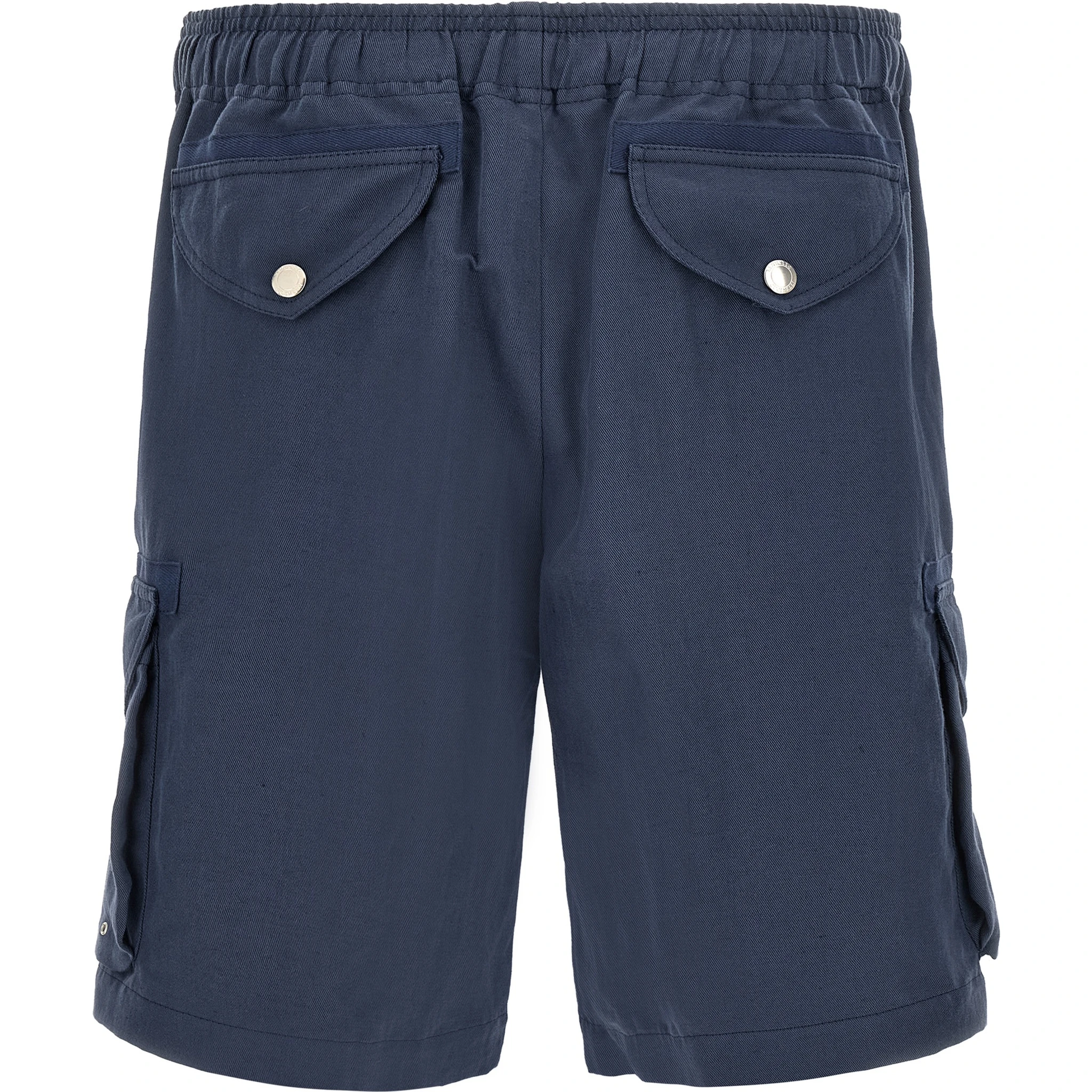 Blue Linen Bermuda Shorts
