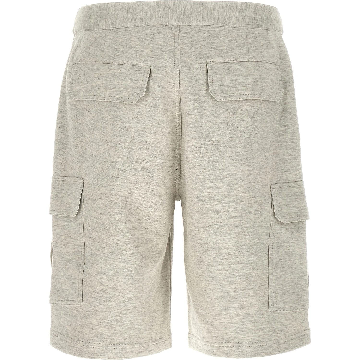 Gray Cotton Bermuda Shorts