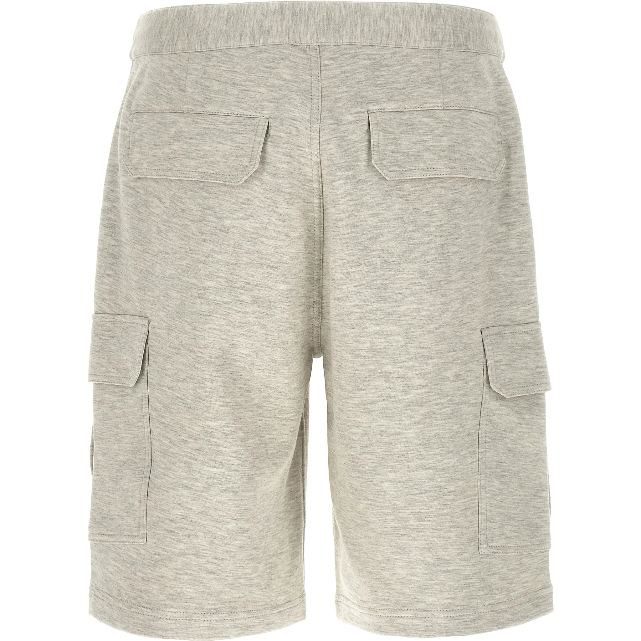 Gray Cotton Bermuda Shorts