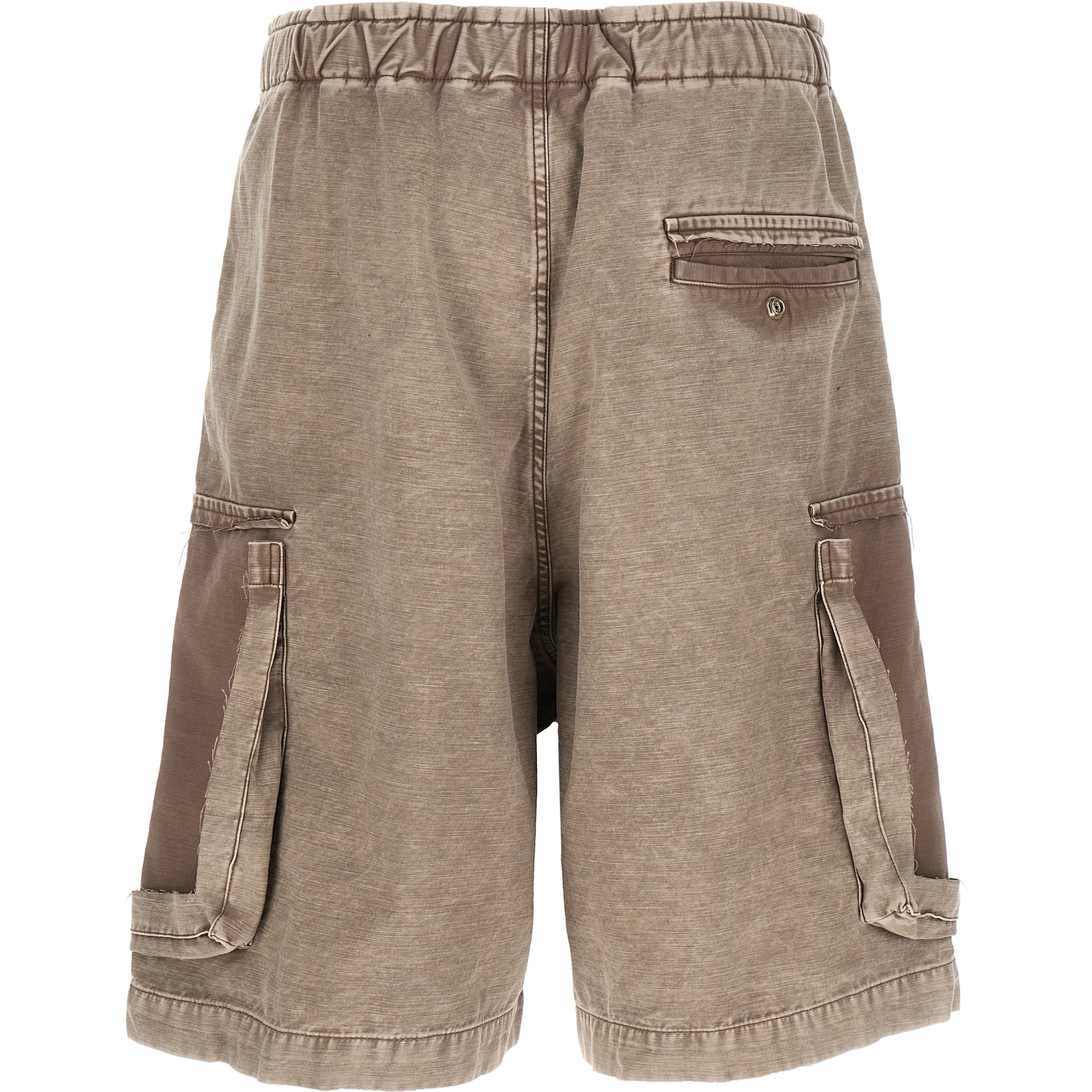 Gray Cotton Bermuda Shorts