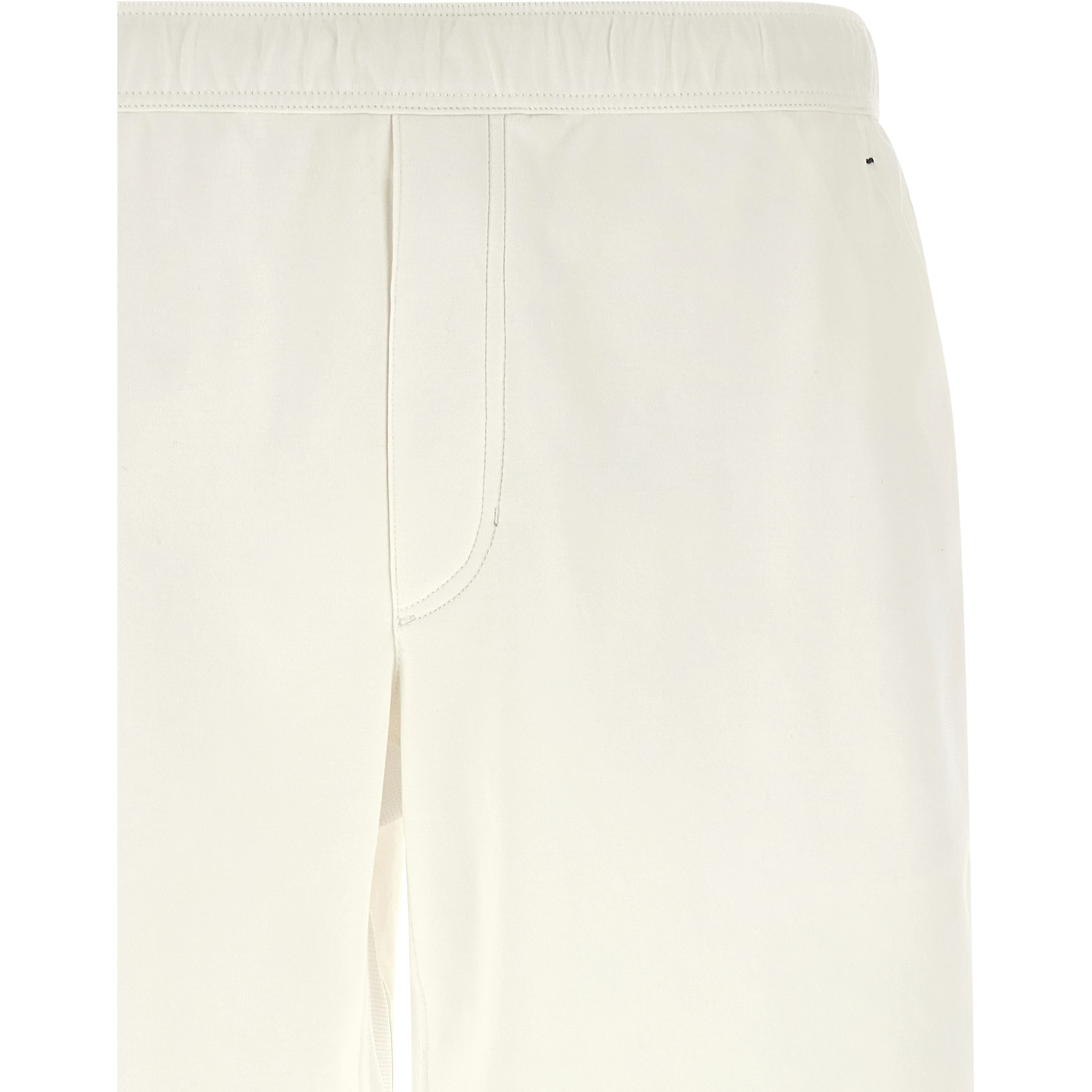 White Cotton Bermuda Shorts