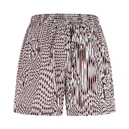 Bordeaux Cotton Bermuda Shorts