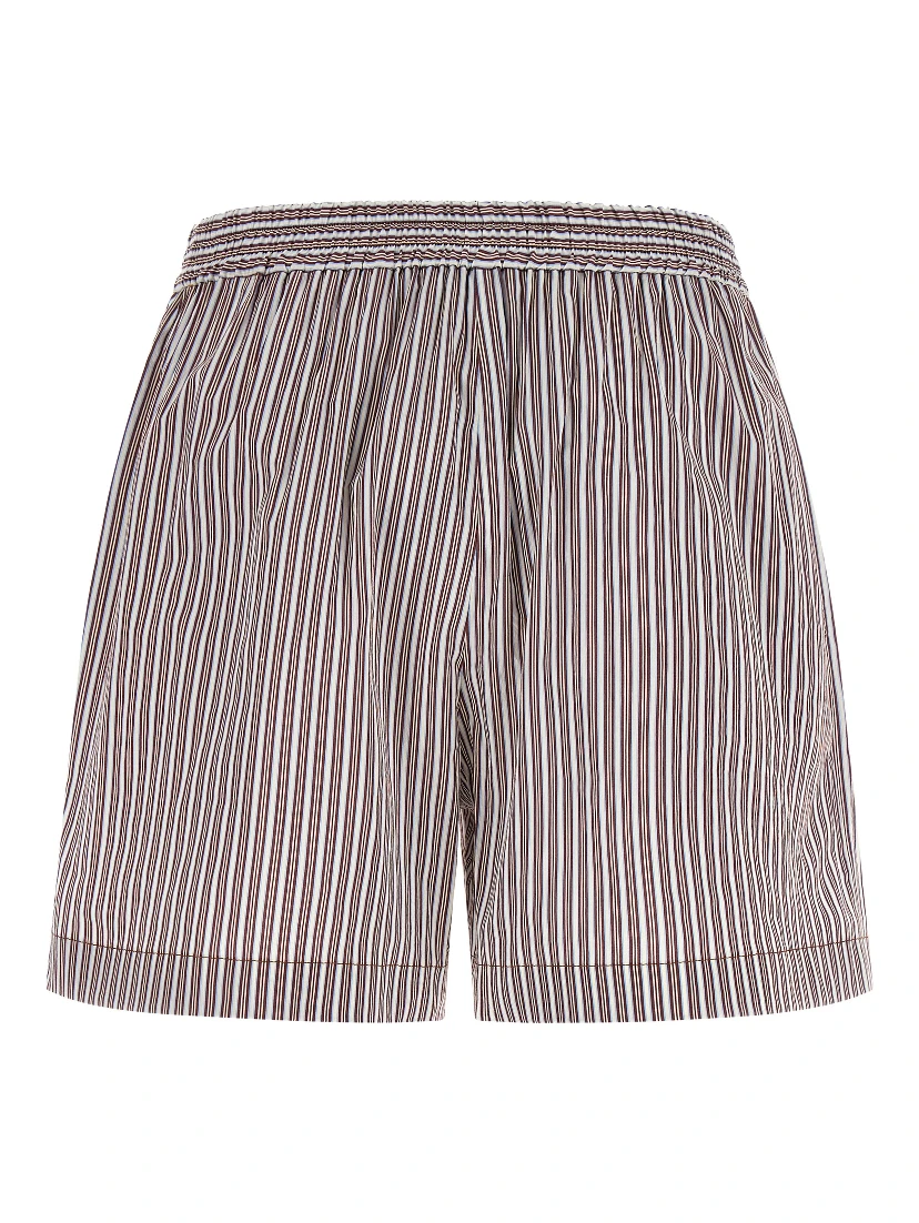Bordeaux Cotton Bermuda Shorts