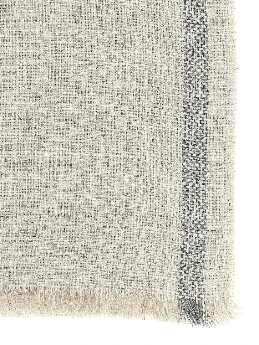 Gray Linen Scarf