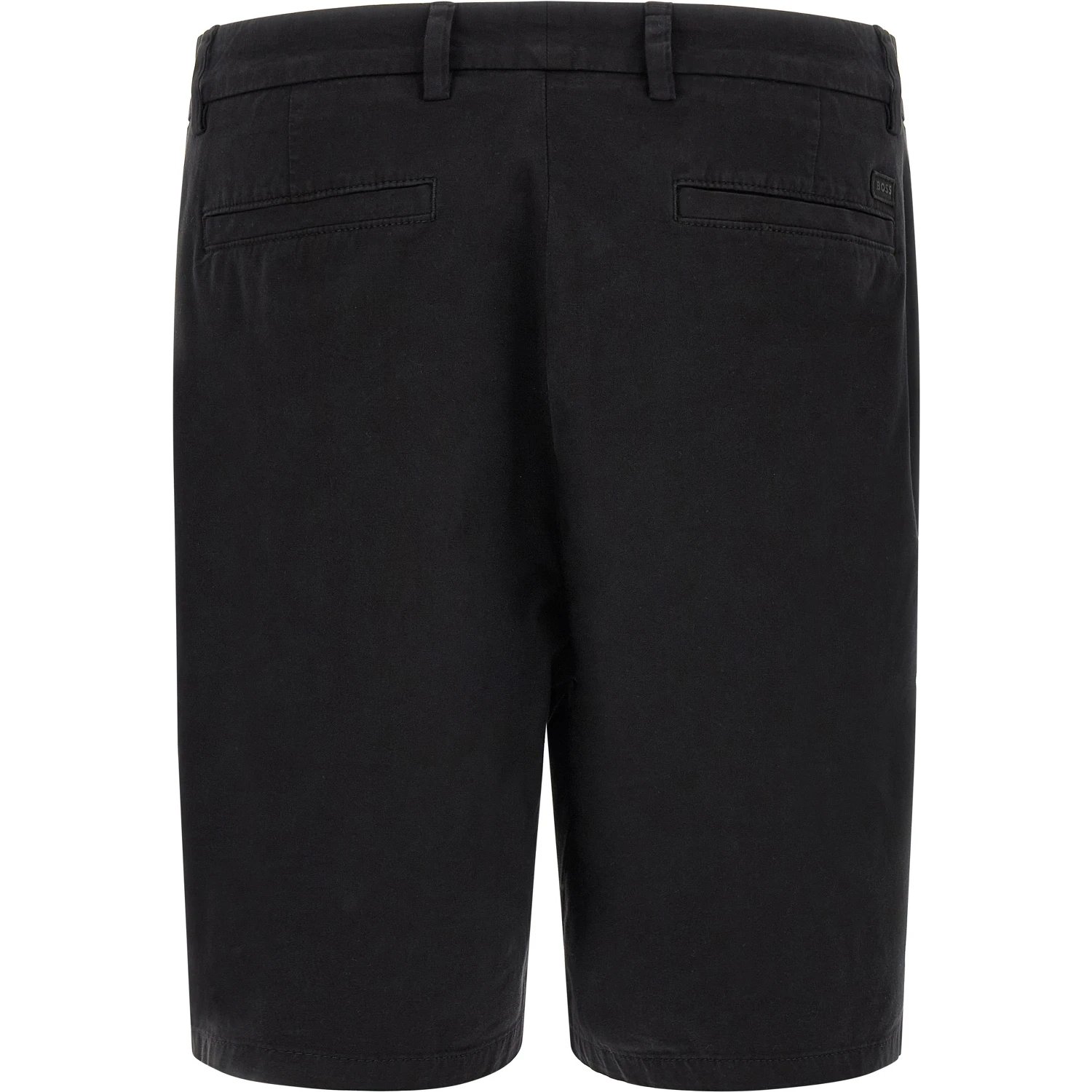 Black Cotton Bermuda Shorts