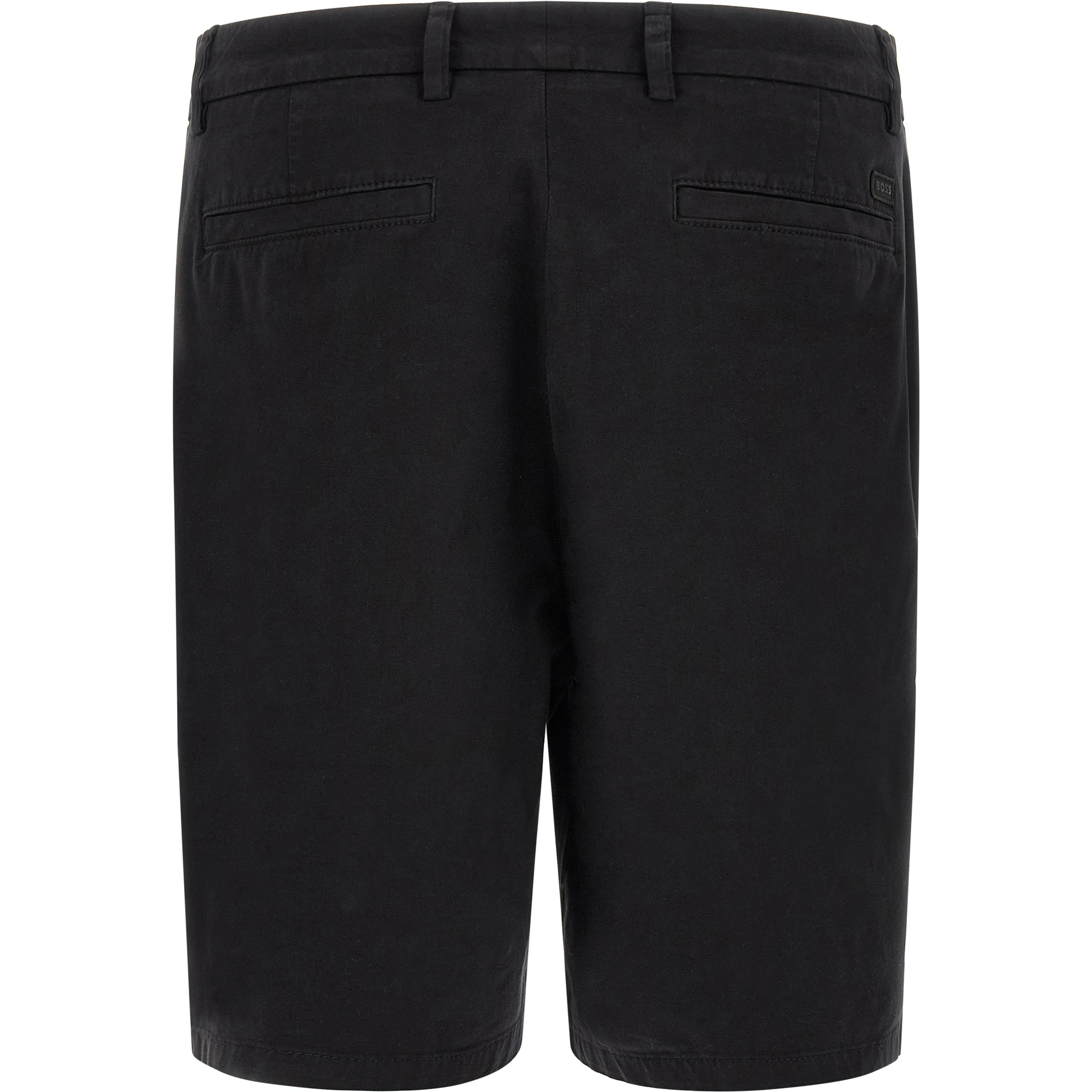 Black Cotton Bermuda Shorts