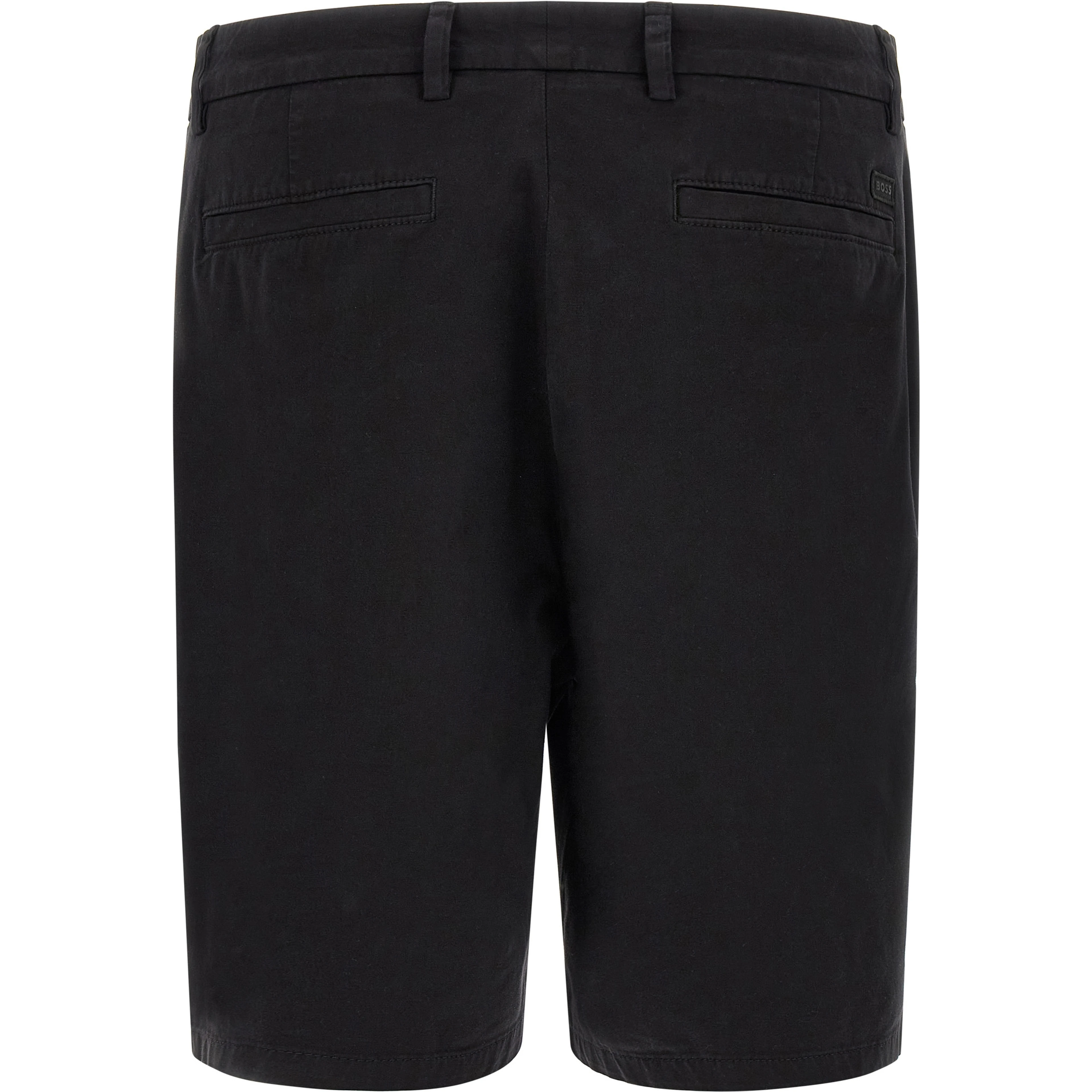 Black Cotton Bermuda Shorts