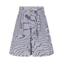 Blue Cotton Bermuda Shorts
