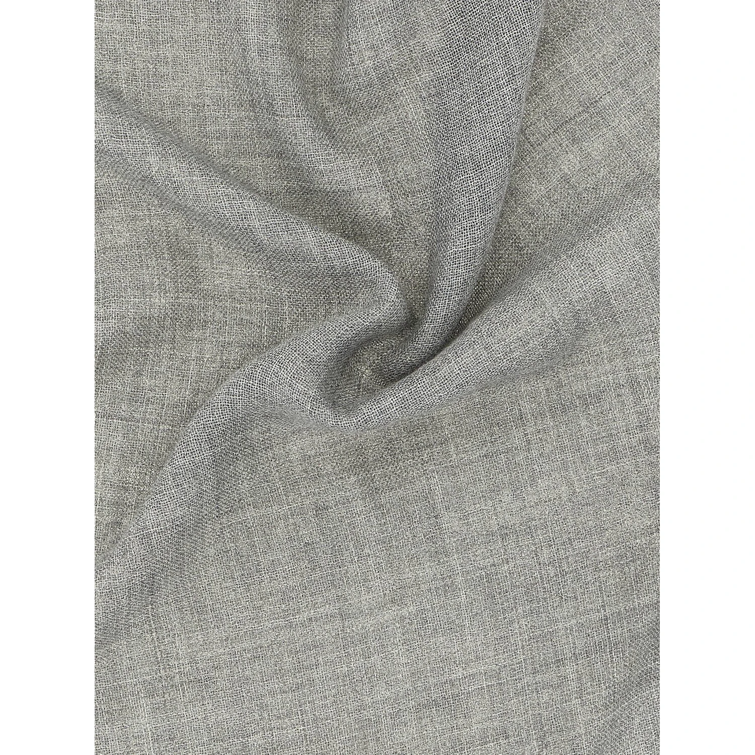 Gray Virgin Wool Scarf