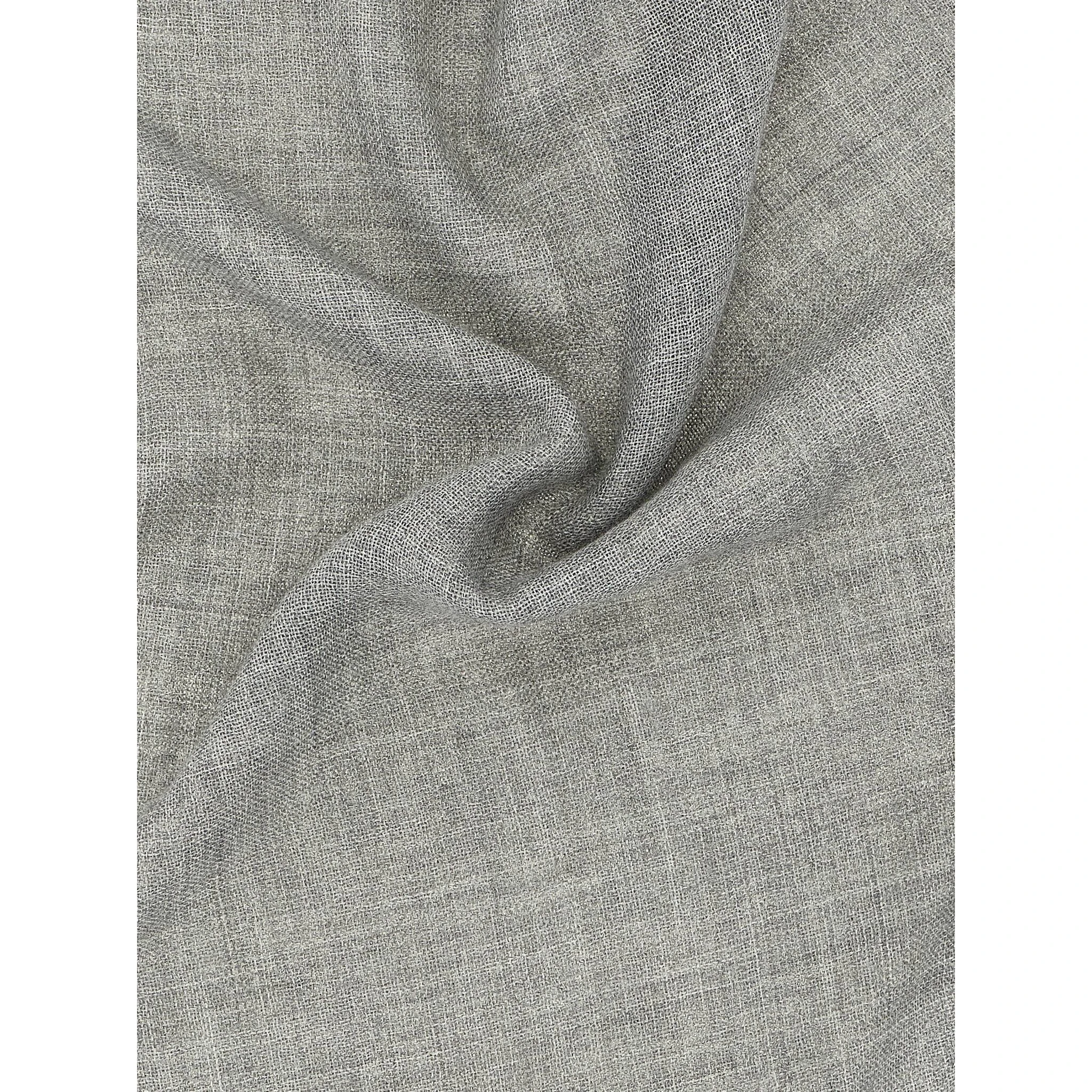 Gray Virgin Wool Scarf