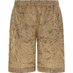 Beige Polyamide Bermuda Shorts