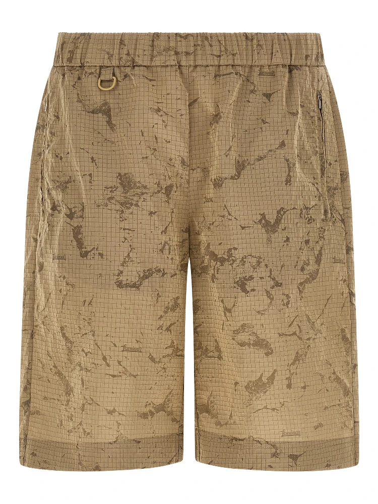 Beige Polyamide Bermuda Shorts
