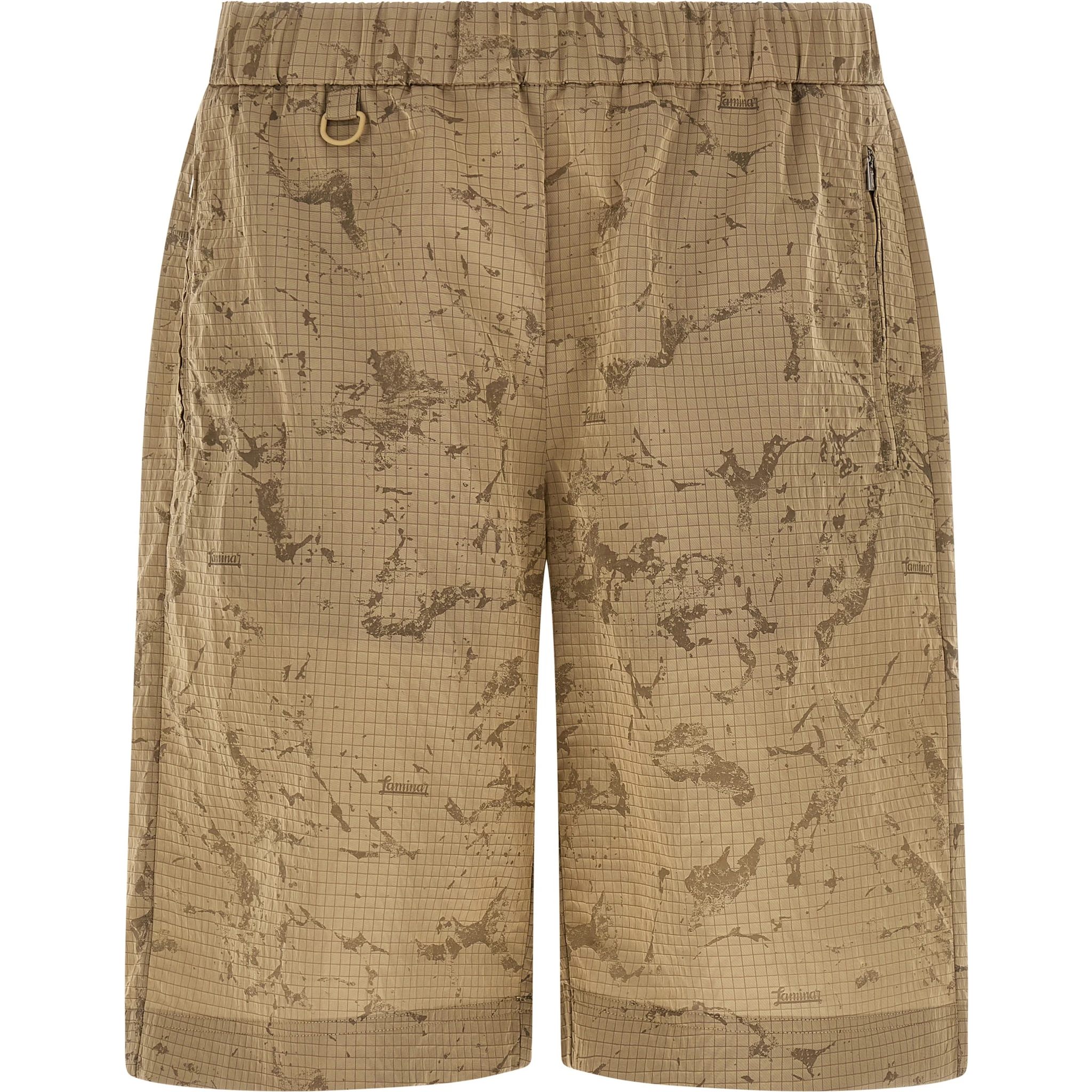 Beige Polyamide Bermuda Shorts