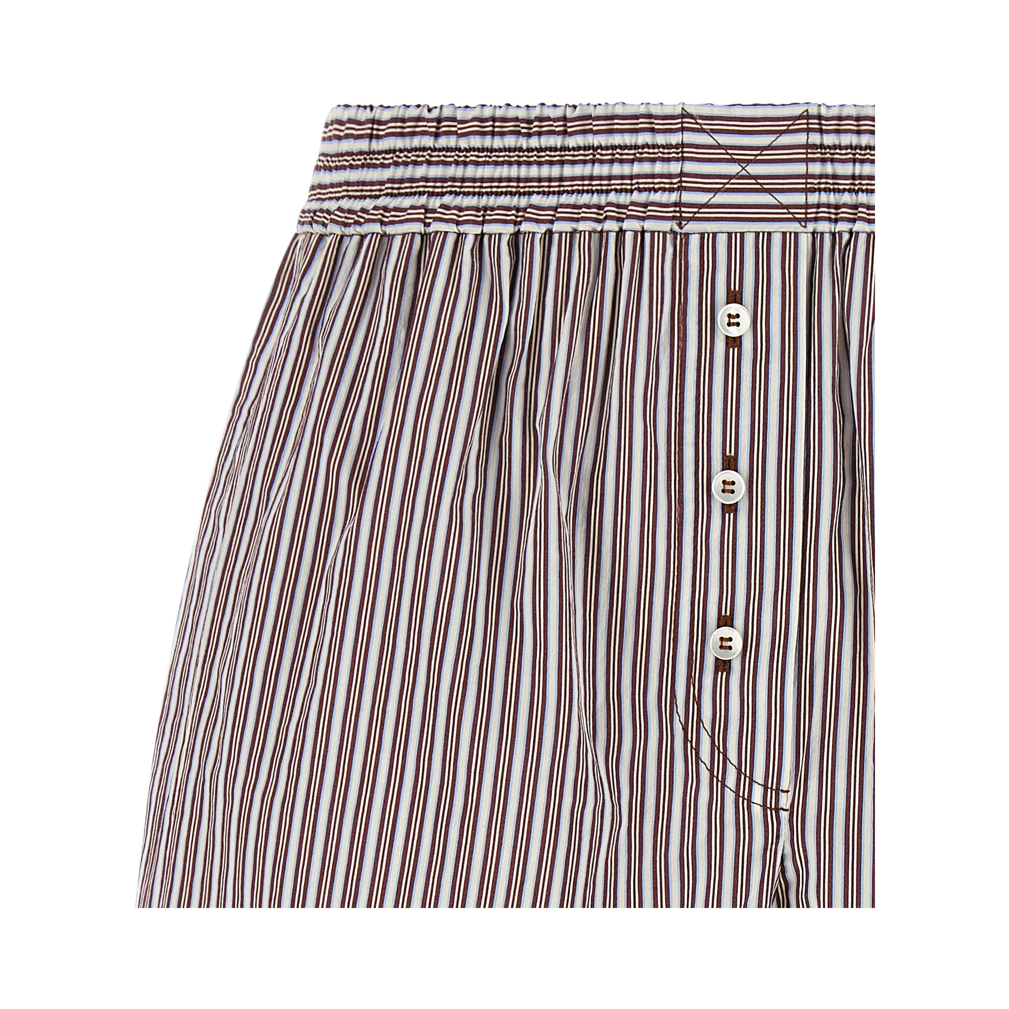 Bordeaux Cotton Bermuda Shorts